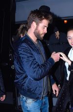 MILEY CYRUS and Liam Hemsworth Arrives at SNL Afterparty in New York 11/04/2017