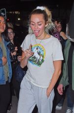 MILEY CYRUS Arrives at Her Hotel in New York 111/03/2017