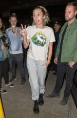 MILEY CYRUS Arrives at Her Hotel in New York 111/03/2017