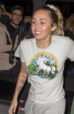 MILEY CYRUS Arrives at Her Hotel in New York 111/03/2017