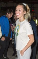 MILEY CYRUS Arrives at Her Hotel in New York 111/03/2017