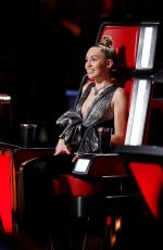 MILEY CYRUS at The Voice, Season 13 Shows 11/27/2017