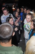 MILEY CYRUS Greeting Fans Out in New York 11/03/2017