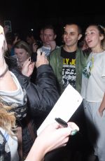 MILEY CYRUS Greeting Fans Out in New York 11/03/2017