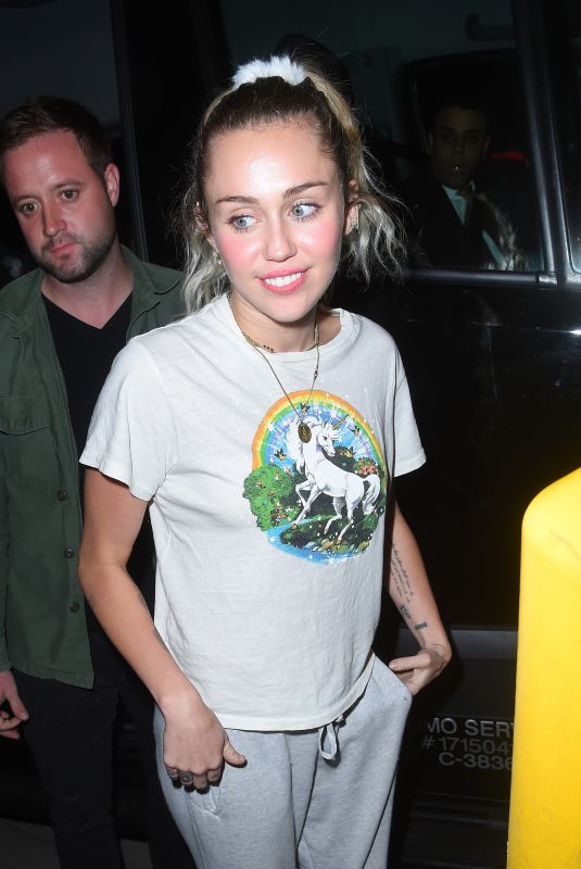 MILEY CYRUS Greeting Fans Out in New York 11/03/2017