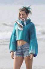 MILEY CYRUS on the Set of Her New Music Video in Venice 11/16/2017