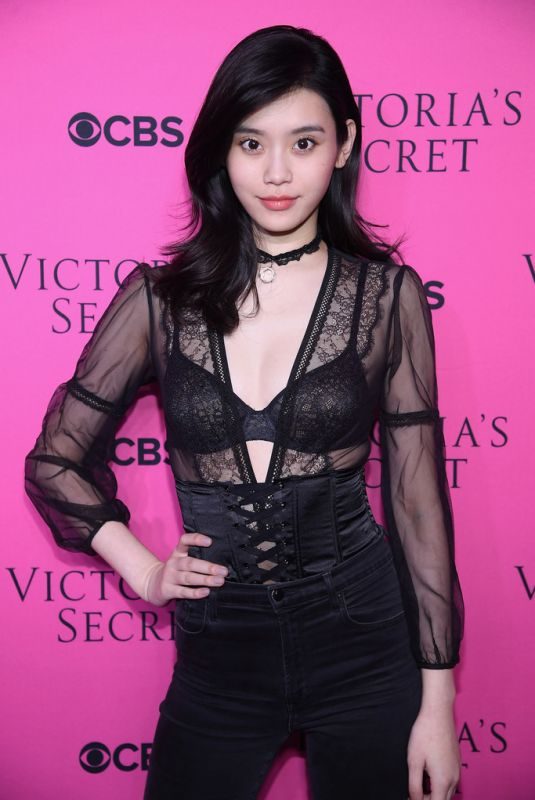 MING XI at 2017 Victoria’s Secret Fashion Show Viewing Party in New York 11/28/2017
