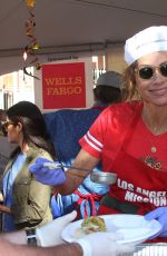 MINNIE DRIVER at Los Angeles Mission Thanksgiving Meal for the Homeless in Los Angeles 11/22/2017
