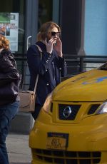 MISCHA BARTON Hailing a Taxi Out in New York 11/09/2017