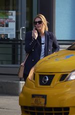 MISCHA BARTON Hailing a Taxi Out in New York 11/09/2017