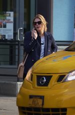 MISCHA BARTON Hailing a Taxi Out in New York 11/09/2017