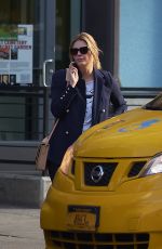 MISCHA BARTON Hailing a Taxi Out in New York 11/09/2017