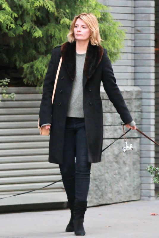 MISCHA BARTON Walks Her Dogs in New York 11/13/2017