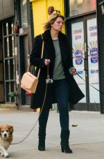 MISCHA BARTON Walks Her Dogs in New York 11/13/2017