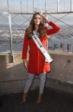 Miss Universe 2017 DEMI-LEIGH NEL-PETERS at Empire State Building in New York 11/228/2017