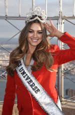 Miss Universe 2017 DEMI-LEIGH NEL-PETERS at Empire State Building in New York 11/228/2017
