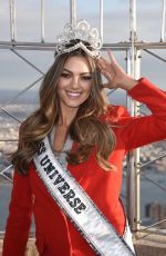 Miss Universe 2017 DEMI-LEIGH NEL-PETERS at Empire State Building in New York 11/228/2017