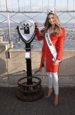 Miss Universe 2017 DEMI-LEIGH NEL-PETERS at Empire State Building in New York 11/228/2017