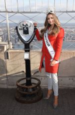 Miss Universe 2017 DEMI-LEIGH NEL-PETERS at Empire State Building in New York 11/228/2017