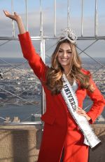 Miss Universe 2017 DEMI-LEIGH NEL-PETERS at Empire State Building in New York 11/228/2017