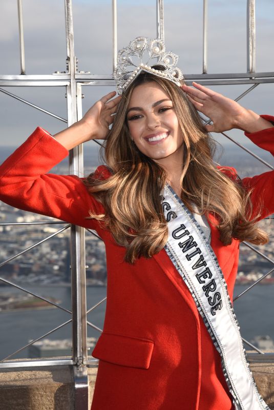 Miss Universe 2017 DEMI-LEIGH NEL-PETERS at Empire State Building in New York 11/228/2017