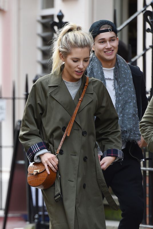 MOLLIE KING and AJ Pritchard Out for Lunch in London 11/08/2017