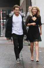 MOLLIE KING and AJ Pritchard Leaves ITV Studios in London 11/15/2017