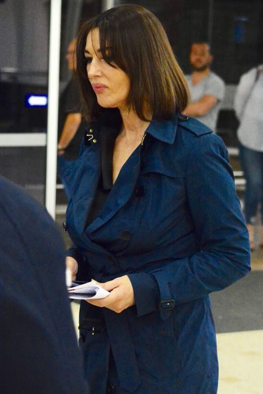 MONICA BELLUCCI Arrives at Airport in Sydney 11/23/2017