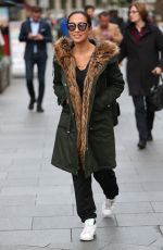 MYLEENE KLASS Arrives at Global Radio in London 11/01/2017