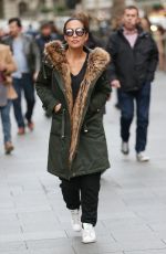 MYLEENE KLASS Arrives at Global Radio in London 11/01/2017