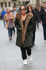 MYLEENE KLASS Arrives at Global Radio in London 11/01/2017
