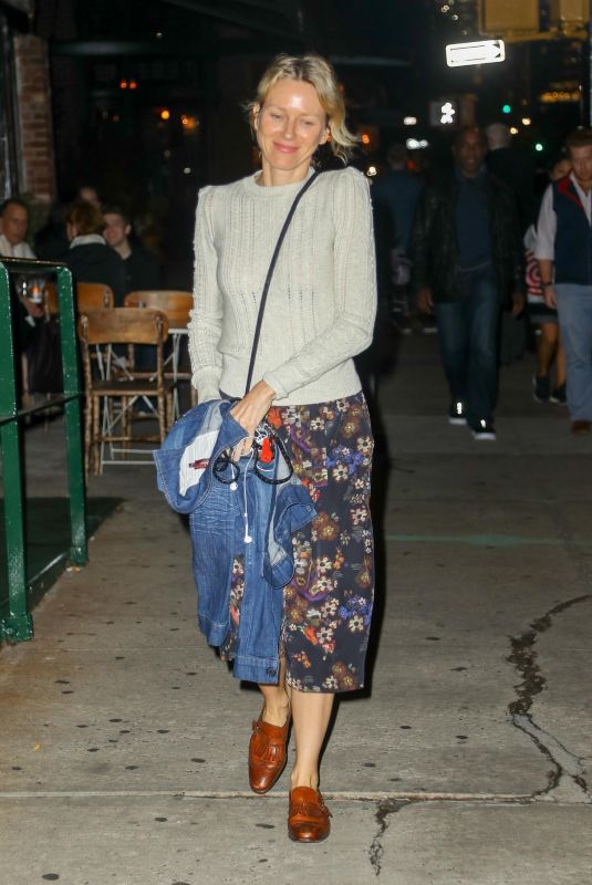 NAOMI WATTS Night Out in New York 11/02/2017