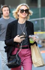 NAOMI WATTS Out in New York 11/02/2017