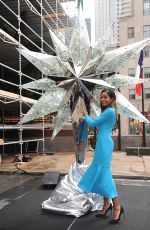 NAOMIE HARRIS at Swarovski Star Photocall at Rockefeller Center in New York 11/16/2017