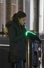 NAOMIE HARRIS Leaves a Restaurant in London 11/07/2017