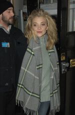 NATALIE DORMER Leaves Haymarket Theatre in London 11/27/2017