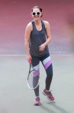NATALIE PORTMAN at Morning Tennis Class in Los Feliz 11/15/2017