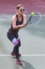 NATALIE PORTMAN at Morning Tennis Class in Los Feliz 11/15/2017