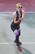 NATALIE PORTMAN at Morning Tennis Class in Los Feliz 11/15/2017