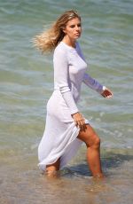 NATASHA OAKLEY on the Set of a Photoshoot at a Beach in Sydney 11/08/2017