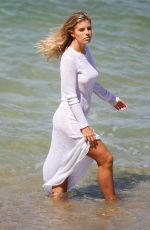 NATASHA OAKLEY on the Set of a Photoshoot at a Beach in Sydney 11/08/2017