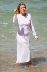 NATASHA OAKLEY on the Set of a Photoshoot at a Beach in Sydney 11/08/2017