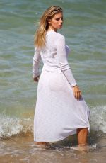 NATASHA OAKLEY on the Set of a Photoshoot at a Beach in Sydney 11/08/2017