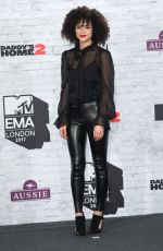 NATHALIE EMMANUEL at 2017 MTV Europe Music Awards in London 11/12/2017