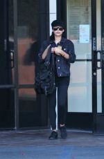 NAYA RIVERA Leaves a Bank in Los Feliz 11/14/2017