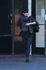 NAYA RIVERA Leaves a Bank in Los Feliz 11/14/2017