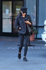 NAYA RIVERA Leaves a Bank in Los Feliz 11/14/2017