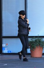 NAYA RIVERA Leaves a Bank in Los Feliz 11/14/2017