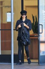 NAYA RIVERA Leaves a Bank in Los Feliz 11/14/2017