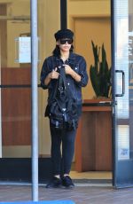 NAYA RIVERA Leaves a Bank in Los Feliz 11/14/2017